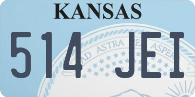 KS license plate 514JEI