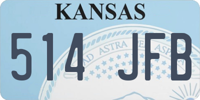 KS license plate 514JFB