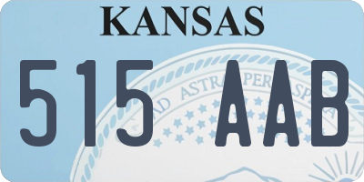KS license plate 515AAB