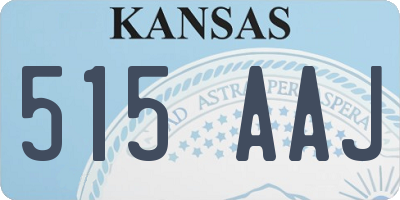 KS license plate 515AAJ