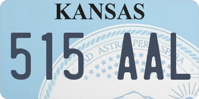 KS license plate 515AAL