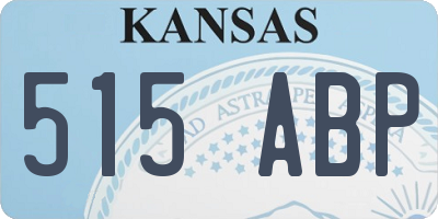 KS license plate 515ABP