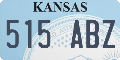 KS license plate 515ABZ