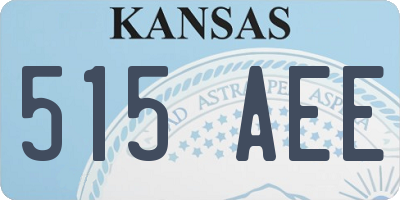 KS license plate 515AEE