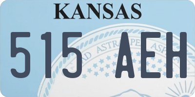 KS license plate 515AEH
