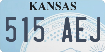 KS license plate 515AEJ