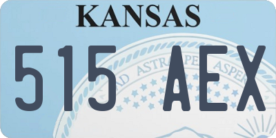 KS license plate 515AEX