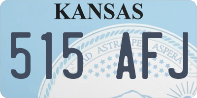 KS license plate 515AFJ