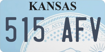 KS license plate 515AFV