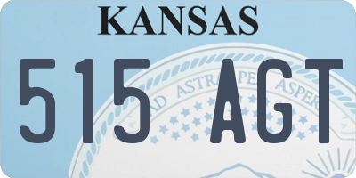 KS license plate 515AGT