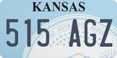 KS license plate 515AGZ