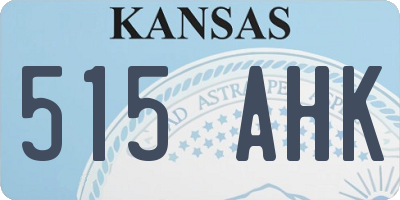 KS license plate 515AHK