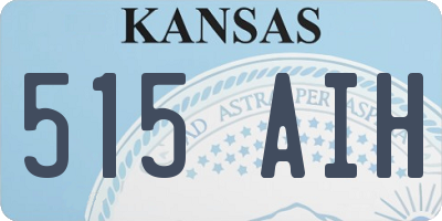 KS license plate 515AIH