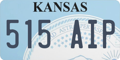 KS license plate 515AIP
