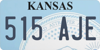 KS license plate 515AJE