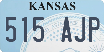 KS license plate 515AJP