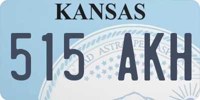 KS license plate 515AKH