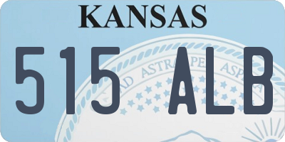 KS license plate 515ALB