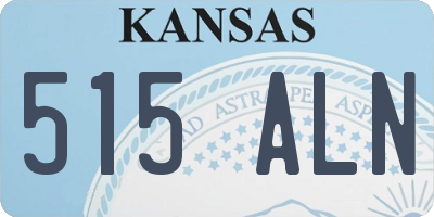 KS license plate 515ALN
