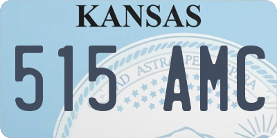 KS license plate 515AMC