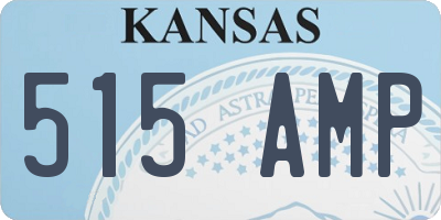 KS license plate 515AMP