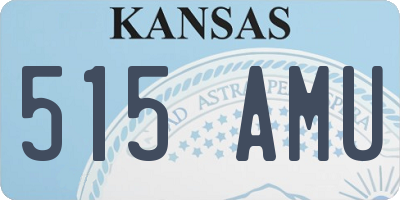 KS license plate 515AMU