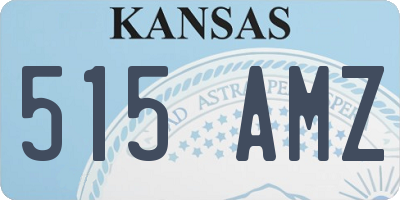 KS license plate 515AMZ