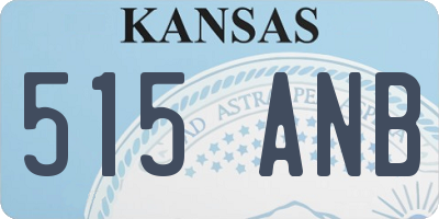 KS license plate 515ANB