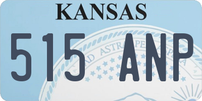 KS license plate 515ANP