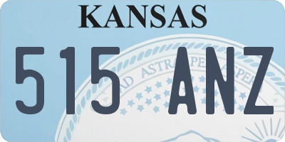 KS license plate 515ANZ