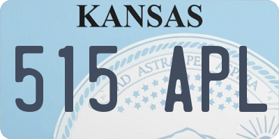 KS license plate 515APL