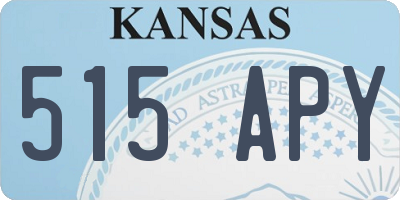 KS license plate 515APY
