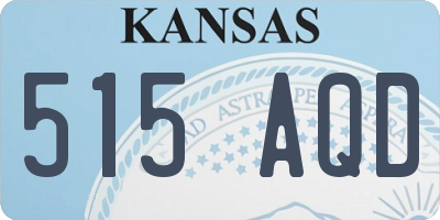 KS license plate 515AQD