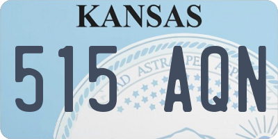 KS license plate 515AQN