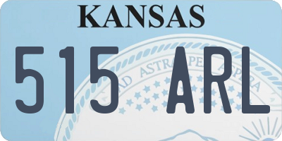 KS license plate 515ARL