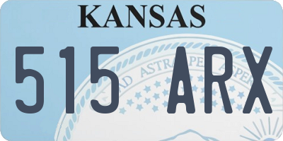 KS license plate 515ARX