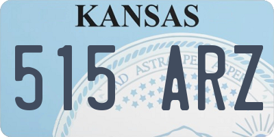 KS license plate 515ARZ