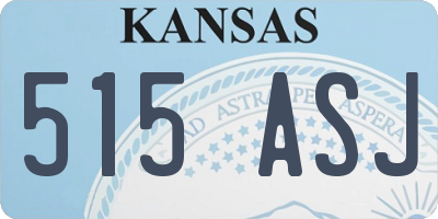 KS license plate 515ASJ