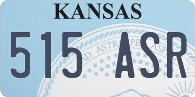 KS license plate 515ASR