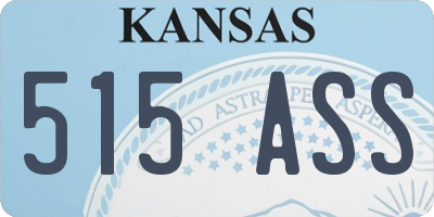 KS license plate 515ASS