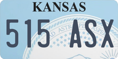 KS license plate 515ASX