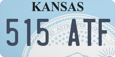 KS license plate 515ATF