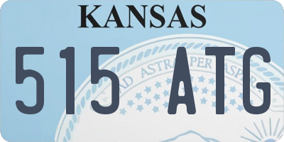 KS license plate 515ATG