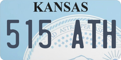 KS license plate 515ATH