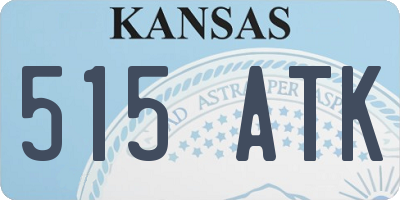 KS license plate 515ATK