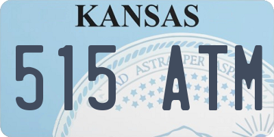 KS license plate 515ATM