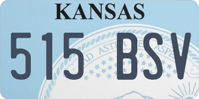 KS license plate 515BSV