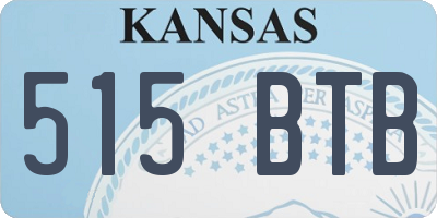 KS license plate 515BTB