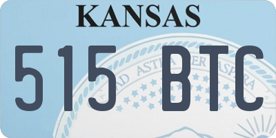 KS license plate 515BTC