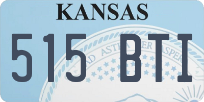 KS license plate 515BTI